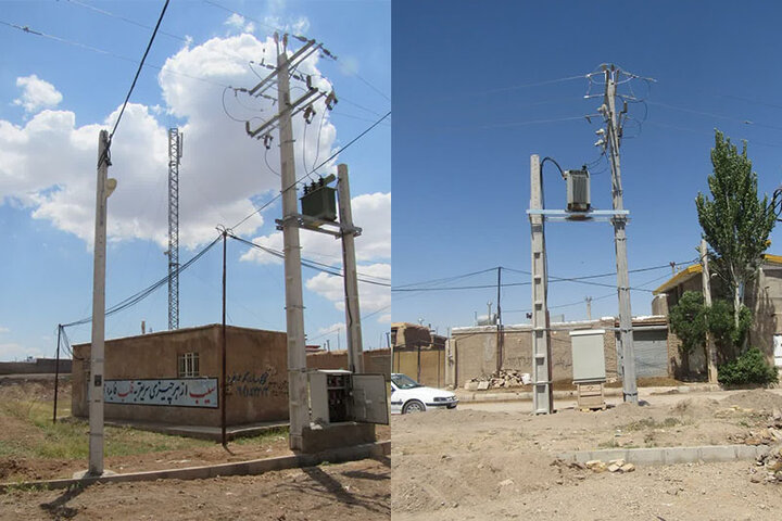 اصلاح و بهسازی شبکه برق ۳ روستا در شهرستان خدابنده