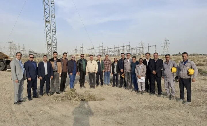 مانور عملیاتی نصب دکل سریع‌النصب ۱۰ درجه در پست ۲۳۰ کیلوولت اسلامشهر