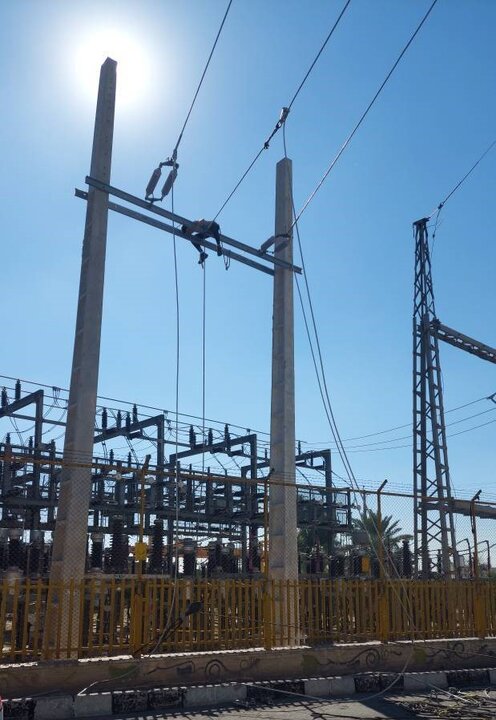 افزایش ظرفیت خط انتقال ۶۶ کیلوولت پستهای سعدی - ولیعصر شیراز