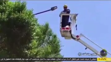 با طرح اصلاح روشنایی در معابر شهرستان بویین‌ میاندشت اصفهان