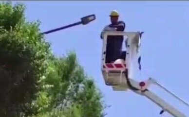 اصلاح روشنایی معابر در بویین‌ میاندشت اصفهان
