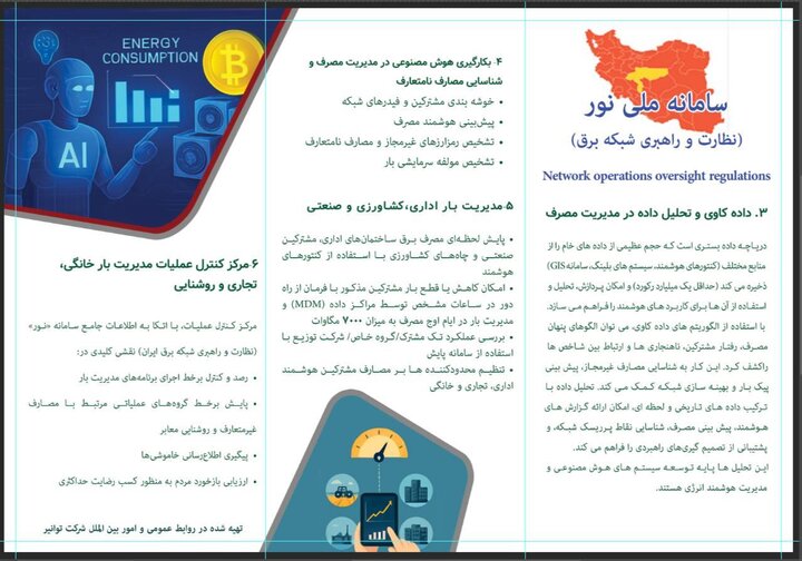 «نور»، سامانه‌ای ملی برای نظارت، راهبری و تحلیل هوشمند شبکه برق