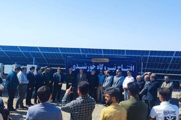 افتتاح ۳ نیروگاه خورشیدی بخش کشاورزی در شهرستان فریمان