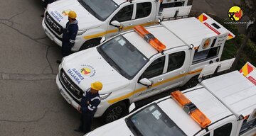 استقرار خودروهای عملیاتی برق در میادین و معابر اصلی پایتخت