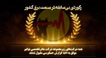 ثبت گزارش حسابرسی مقبول در عملکرد ۱۴۰۳ شرکت‌های زیرمجموعه توانیر