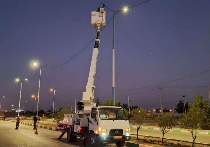 با تعدیل روشنایی معابر، ۵ مگاوات بار شبکه برق در زنجان کاهش یافت
