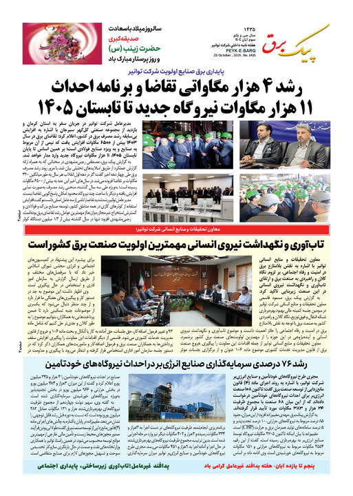 پیک برق ۱۴۳۵