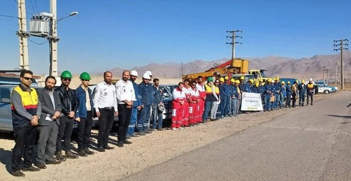 برگزاری مانور مدیریت بحران امور توزیع برق خرمدره زنجان