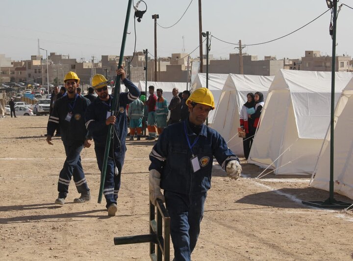 اجرای مانور مخاطرات طبیعی با محوریت زلزله در سمنان