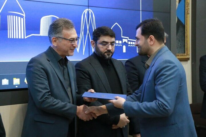 تکریم و معارفه مدیر حراست و امور محرمانه شرکت توزیع نیروی برق خراسان رضوی