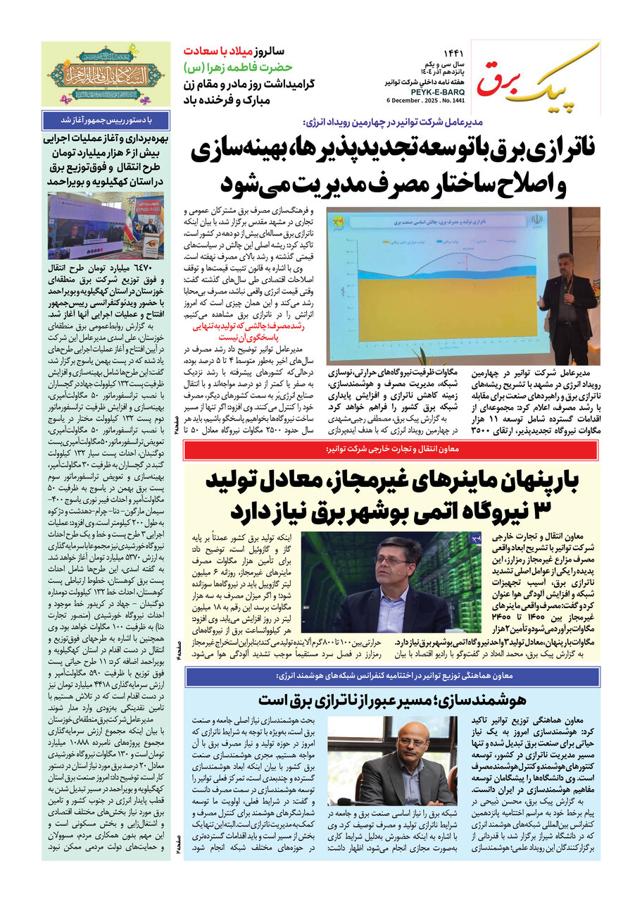 پیک برق ۱۴۴۱