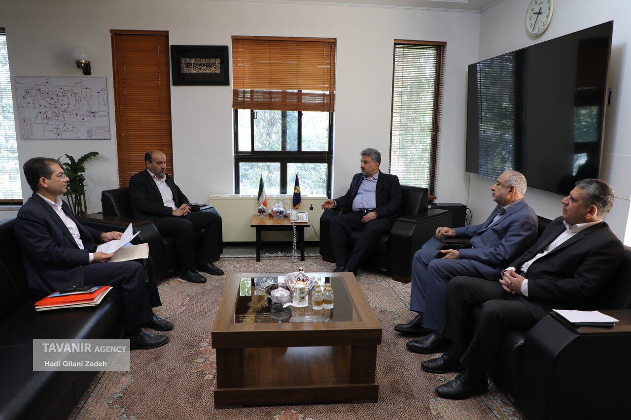 نشست علیرضا نثاری نماینده نهاوند با مدیرعامل توانیر