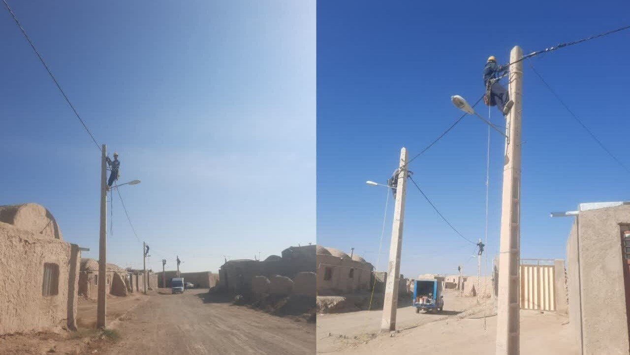 پایان اجرای طرح تبدیل سیم‌مسی به کابل خودنگهدار در شبکه فشار ضعیف طبس مسینا