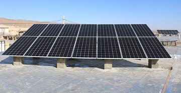 بهره‌برداری از نیروگاه خورشیدی ۱۵ کیلوواتی در شهرستان برخوار