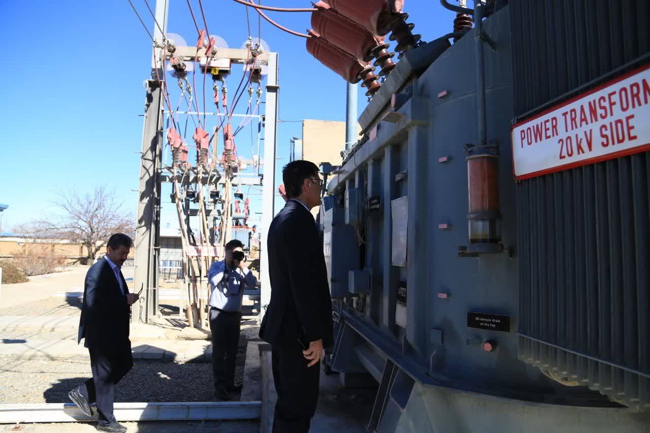 بازدید سرپرست شرکت توانیر از پست ۲۳۰ کیلوولت در حال ساخت همدان۳