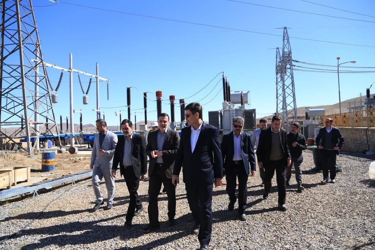 بازدید سرپرست شرکت توانیر از پست ۲۳۰ کیلوولت در حال ساخت همدان۳